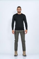 T-SHIRT MICROFİBER BASIC U.KOL- SİYAH