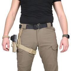 BG Black Grips Sarsılmaz Sar9 & Sar9 Mete Taktik Polimer Alçak Taşıma Silah Kılıfı Bej