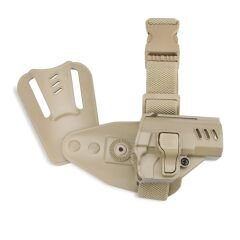 BG Black Grips Sarsılmaz Sar9 & Sar9 Mete Taktik Polimer Alçak Taşıma Silah Kılıfı Bej