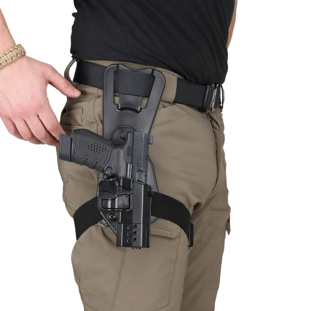 BG Black Grips Sarsılmaz Sar9 & Sar9 Mete Taktik Polimer Alçak Taşıma Silah Kılıfı Siyah