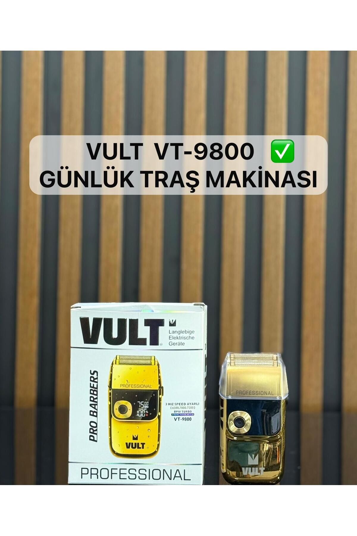 VULT VT-9800 Profesyonel Günlük Tıraş makinası sinekkaydı (Yeni)