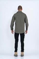 Combat Tactical Outdoor Taktik Gömlek Fermuar Cepli Koruma Swat Gömlek - 424