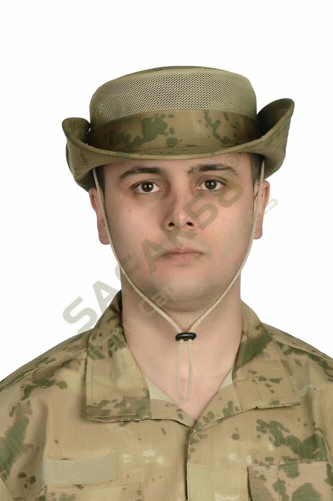 T.S.K. Yazlık Jandarma Kamuflaj Fötr (Jungle) Şapka
