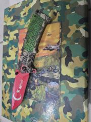 Mtech 465 Kamp Çakı 21CM - Yarı Otomatik, Kemerlikli, Plastik Sap