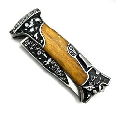 Columbia Company A-3188-C Geyik İşlemeli Bıçak