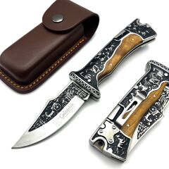 Columbia Company A3189-C At İşlemeli Baba Avcı Bıçağı