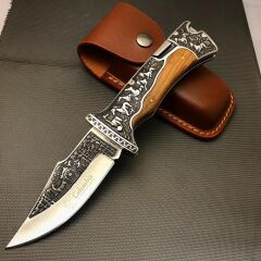 Columbia Company A3189-C At İşlemeli Baba Avcı Bıçağı