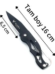 Kilitli Alaska Mini Çakı Kemer Klipsli