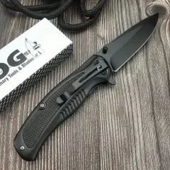 SOG Outdoor Katlanır Ahşap/Siyah Saplı Yaylı Mekanizmalı Cep Bıçağı YENİ!!