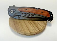 SOG Outdoor Katlanır Ahşap/Siyah Saplı Yaylı Mekanizmalı Cep Bıçağı YENİ!!