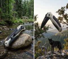 Emniyet Kilitli Taşıma Klipsli kamp bıçağı