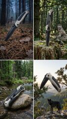 Emniyet Kilitli Taşıma Klipsli kamp bıçağı