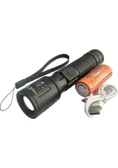 Powerdex PD-4200 Yağmur Suyu Geçirmez 10WATT Süper LED Profesyonel Şarjlı El Feneri