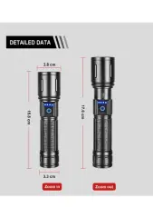 Powerdex PD-4200 Yağmur Suyu Geçirmez 10WATT Süper LED Profesyonel Şarjlı El Feneri