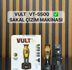 Vult VT-5500 Profesyonel Sakal Traş Makinesi Çizim ve Ense Makinesi