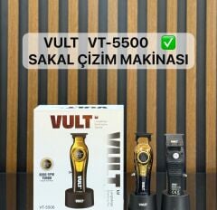 Vult VT-5500 Profesyonel Sakal Traş Makinesi Çizim ve Ense Makinesi