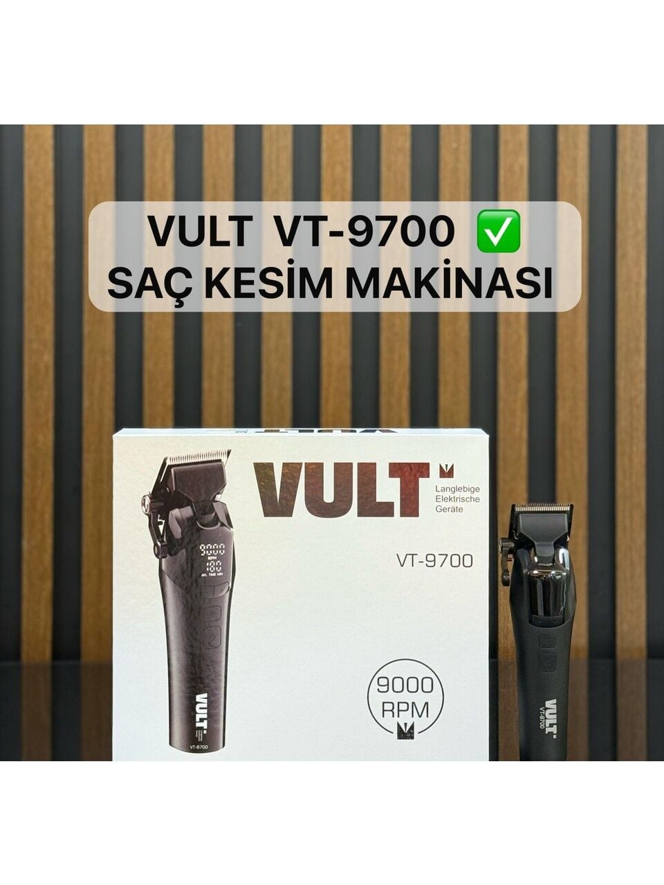 Vult VT-9700 Profesyonel Saç-Sakal Tıraş Makinası