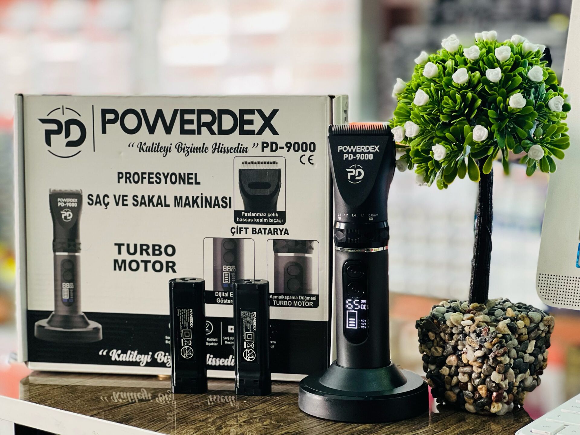 Powerdex Pd-9000 Profesyonel Dijital Şarjli Traş Makinesi