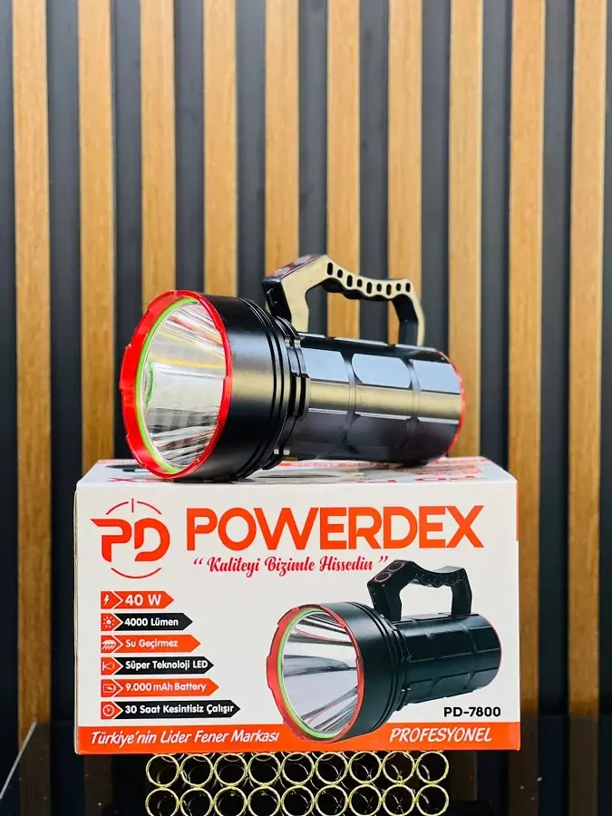 Powerdex PD-7800 Uzun Menzilli El Feneri Projektör 50 WATT