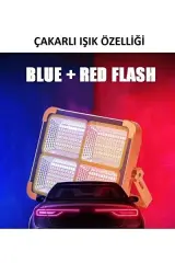 Powerdex PD-5050 Profesyonel Projektör Modlu Güneş Enerjili El Feneri