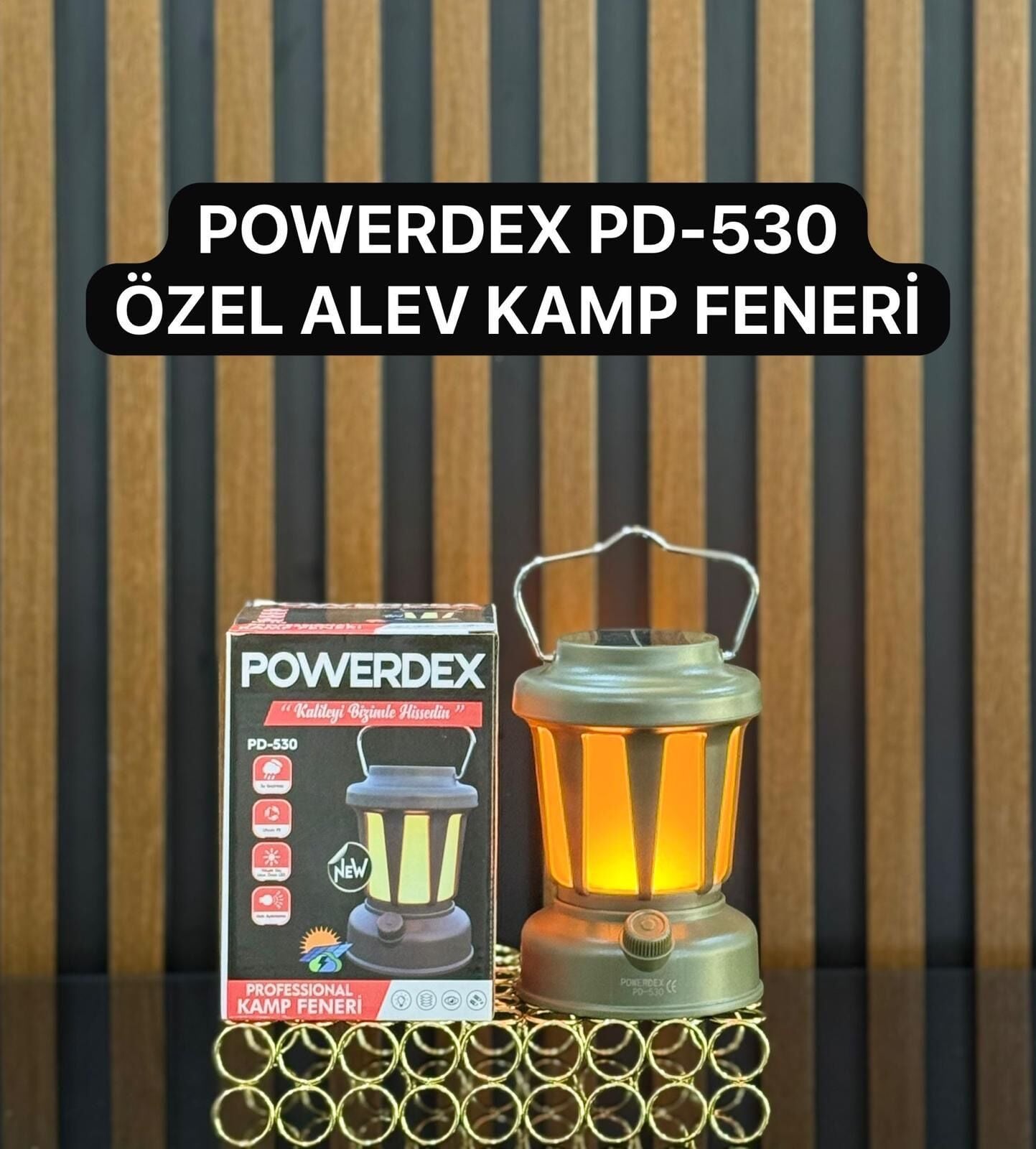 Powerdex Kamp Lambası Güneş Enerjili ve Type-C Şarjlı PD-530