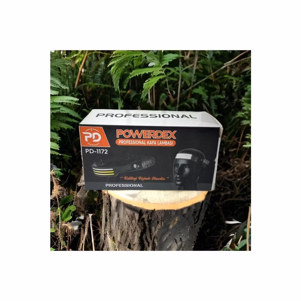 Pwrdx PD-1172 LED Sensörlü USB Şarj Dahili Pilli Kafa Fener