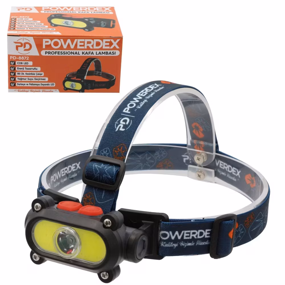 Powerdex PD-8872 Şarjlı Kafa Lambası