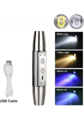 PD-9007 Çift Uçlu 6 Işıklı 20W 500 Lümen UV El Feneri