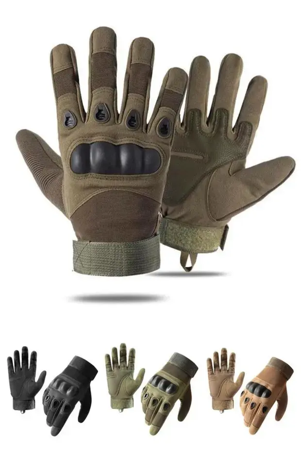 Soğuğa ve Rüzgara Dayanıklı Tam Parmak Askeri Taktik Eldiven