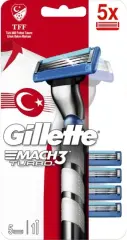 Gillette Mach 3 Tıraş Bıçağı + 5 Yedek Milli Takım Serisi